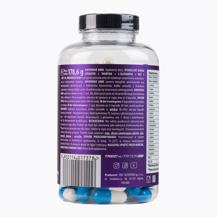 Amino Max Trec 6800 aminokyselín 160 kapsúl TRE/083 2