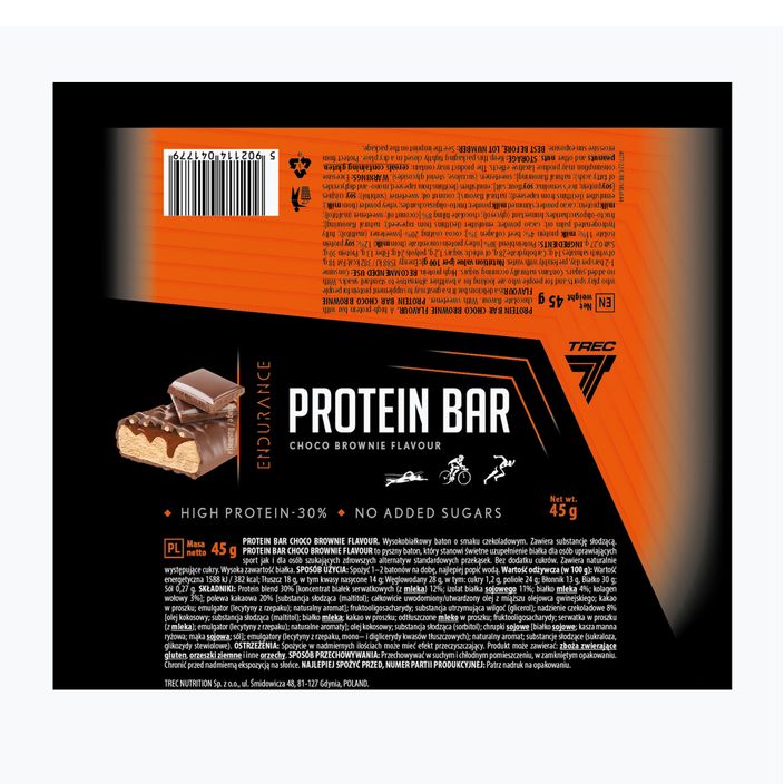 Proteínová tyčinka Trec Endu Protein Bar 45g čokoládové sušienky TRE/153 2