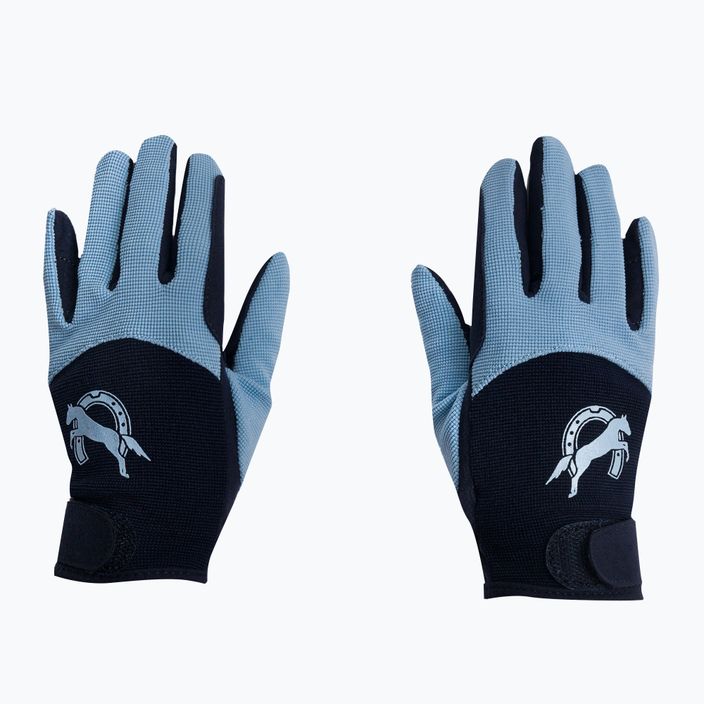 Detské jazdecké rukavice York Flicka modré 12160304 3
