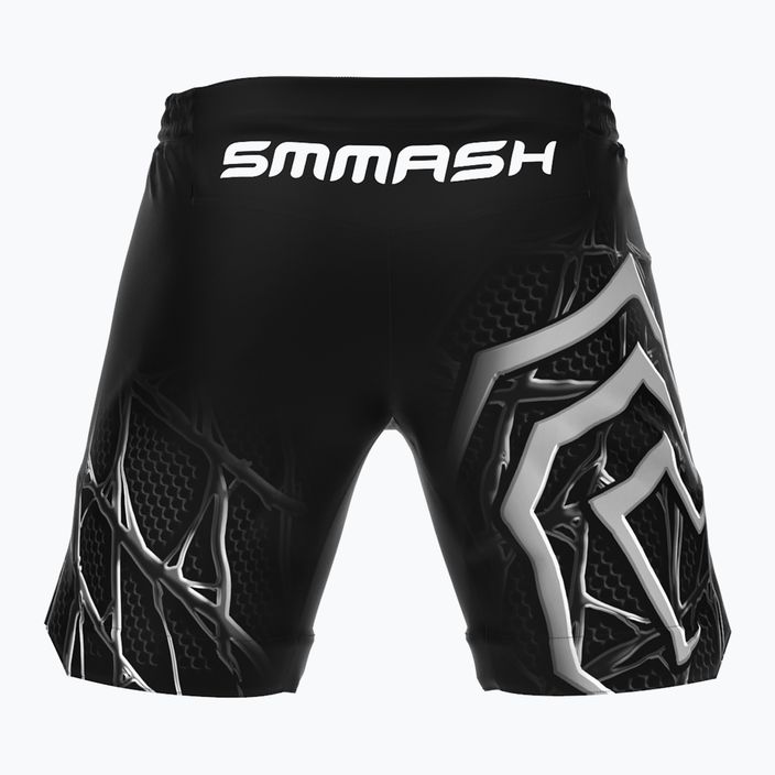 SMMASH Venomous pánske tréningové šortky čierno-biele SHC4-19 2