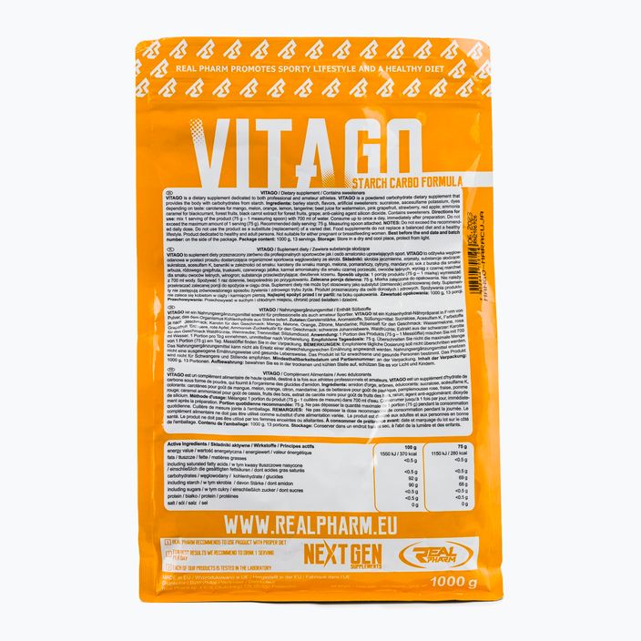 Carbo Vita GO Real Pharm sacharidy 1kg mango-maracuja 708106 2