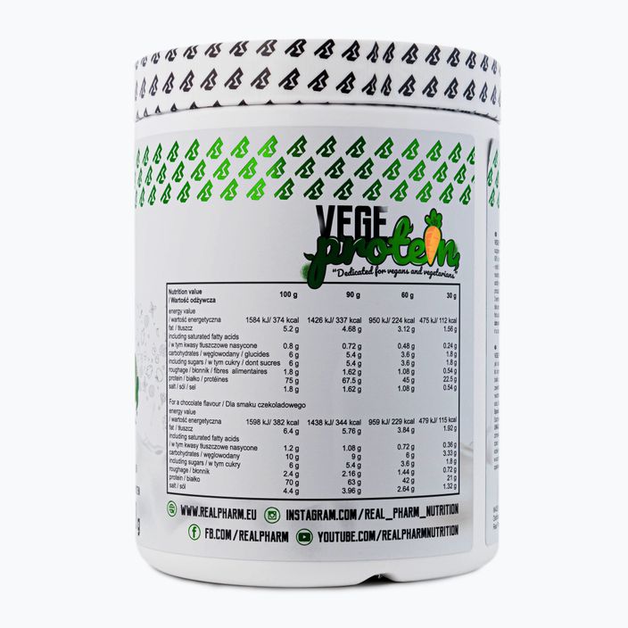 Real Pharm Vege Protein 600g slaný karamel 709103 2