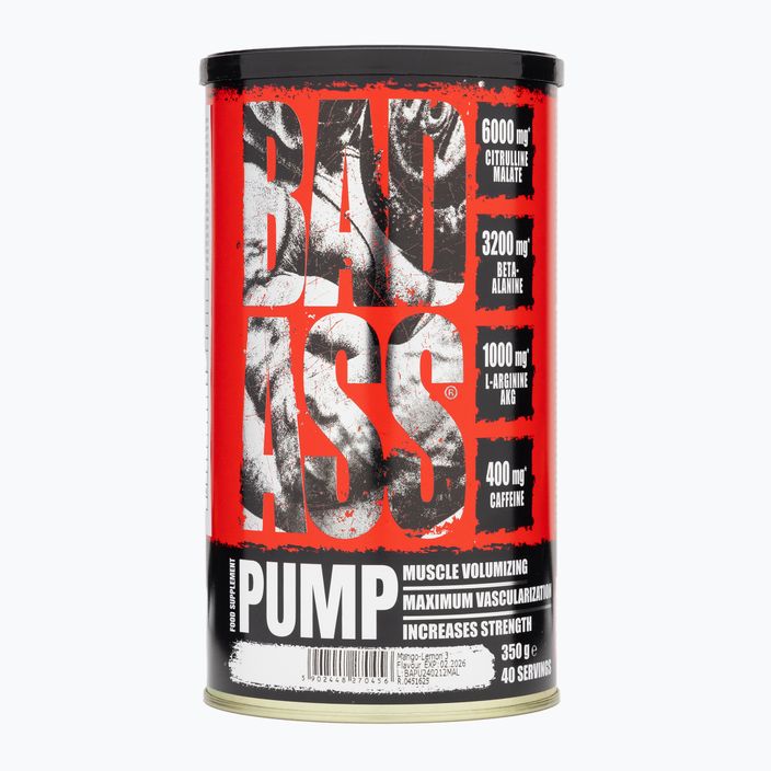 Predtréningovka Fitness Authority Bad Ass Pump 350 g mango/lemon