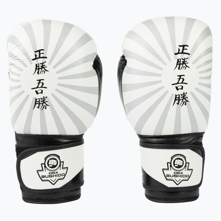 Sparingové boxerské rukavice Bushido "Japan" biele B-2v8