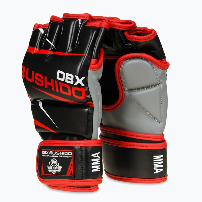 Čierno-červené tréningové rukavice Bushido pre MMA a vrecia E1V6-M 7