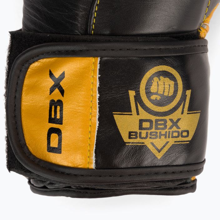 Boxerské rukavice Bushido z prírodnej kože čierne B-2v14 5