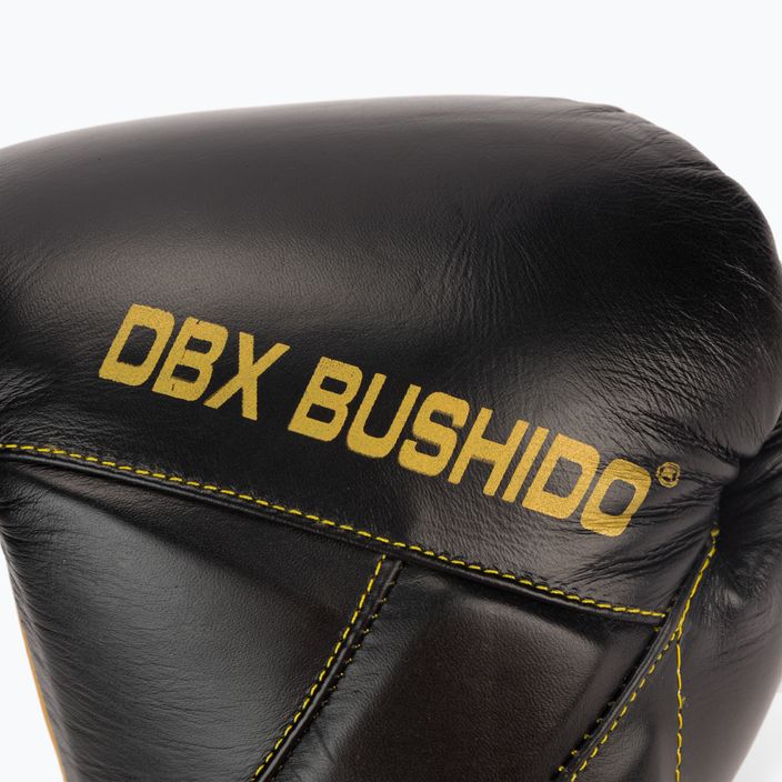 Boxerské rukavice Bushido z prírodnej kože čierne B-2v14 6