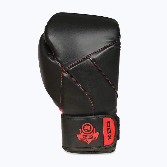 DBX BUSHIDO "Hammer - Red" Muay Thai boxerské rukavice čierna/červená 3