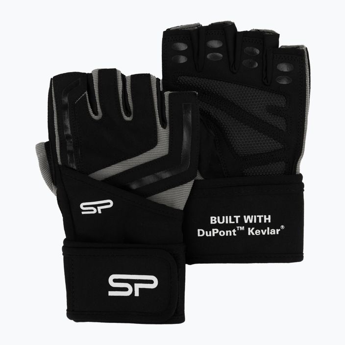 Fitness rukavice Spokey Bolster čierne 928965