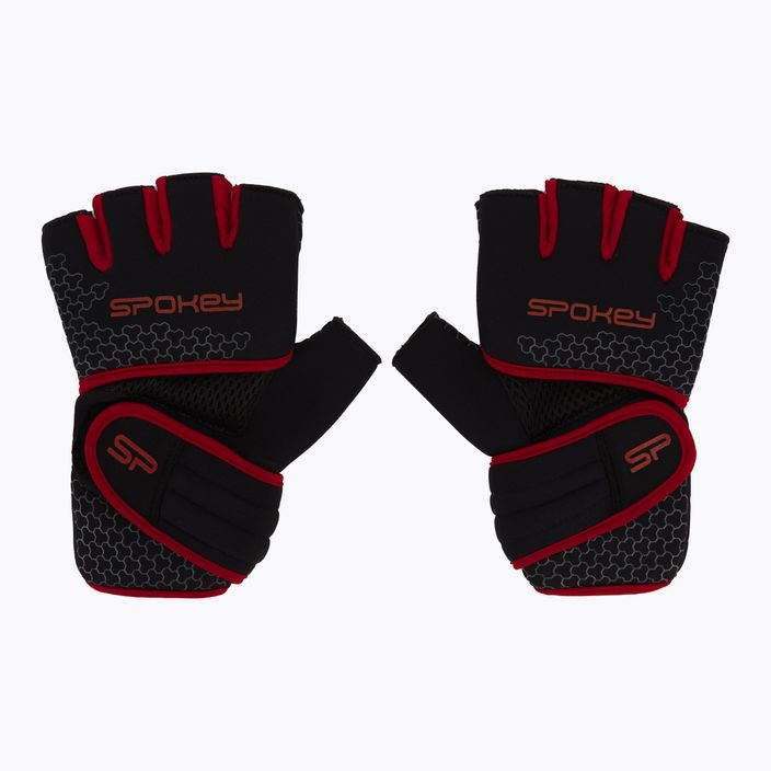 Spokey Lava čierno-červené fitness rukavice 928974 3