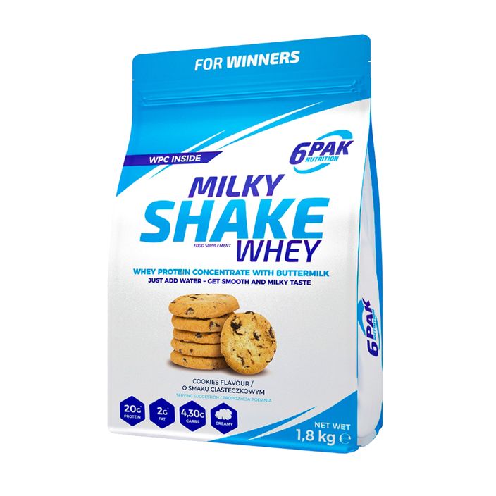Srvátka 6PAK Milky Shake 1800 g Cookies 2