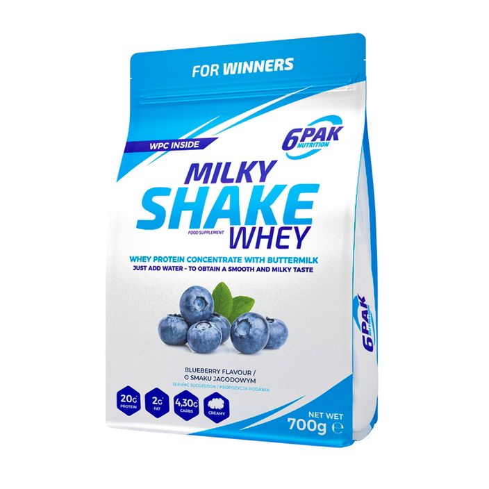 Srvátka 6PAK Milky Shake 700 g Blueberry 2