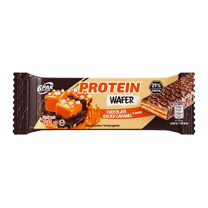 Proteínová tyčinka 6PAK Protein Wafer 40g čokoládovo-slaný karamel PAK/073 2