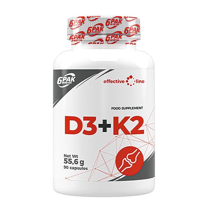 Vitamíny 6PAK D3+K2 90 kapsúl 2