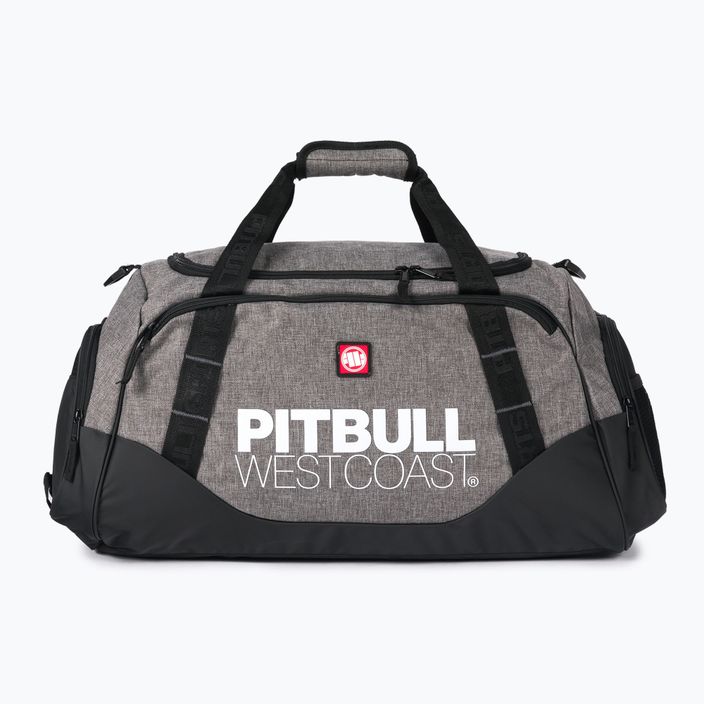Pánska tréningová taška Pitbull West Coast TNT Sports black/grey melange