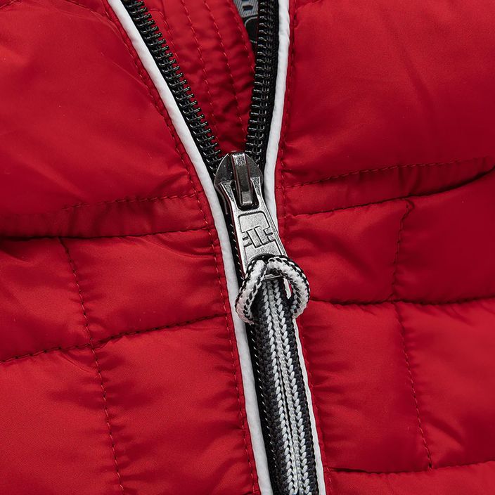 Pánska zimná bunda Pitbull West Coast s kapucňou Seacoast červená 5