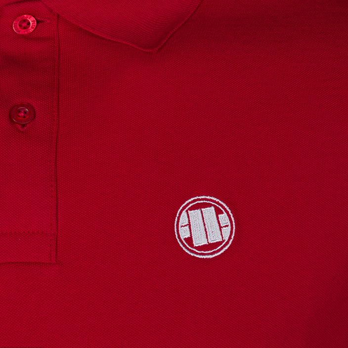 Pánske polo tričko Pitbull West Coast Polo Regular Logo red 3