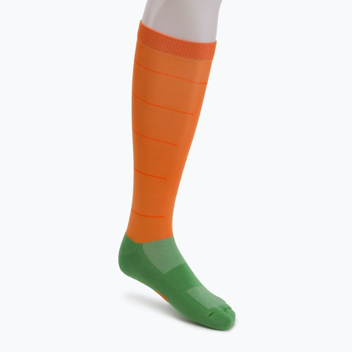 Jazdecké ponožky COMODO čierno-oranžové SJP/03 3
