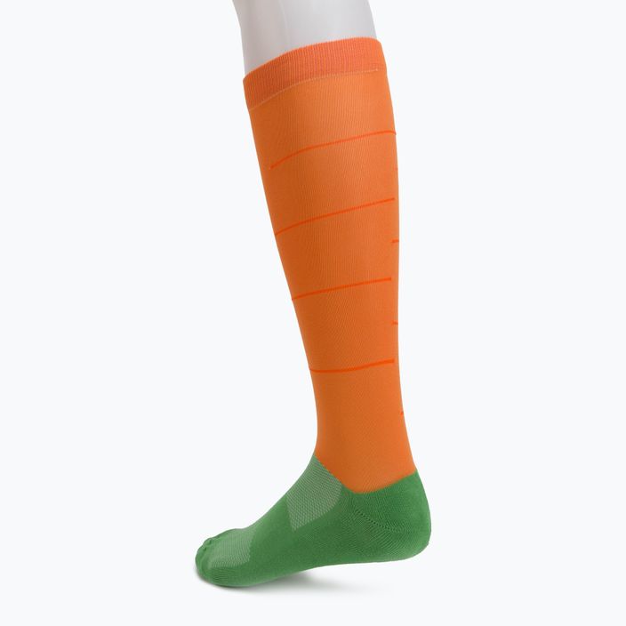 Jazdecké ponožky COMODO čierno-oranžové SJP/03 4
