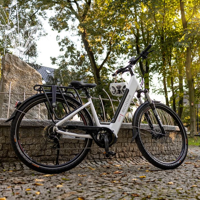 Ecobike LX300 LG elektrický bicykel biely 1010306 19