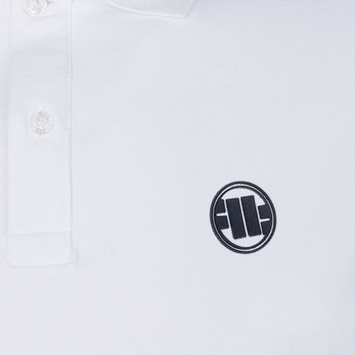 Pánske polo tričko Pitbull West Coast Polo Slim Logo white 3