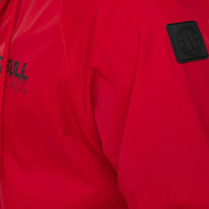 Pánska nylonová bunda s kapucňou Pitbull West Coast Athletic červená 4