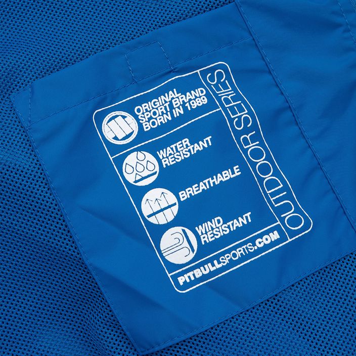 Pánska nylonová bunda Pitbull West Coast Athletic s kapucňou royal blue 12