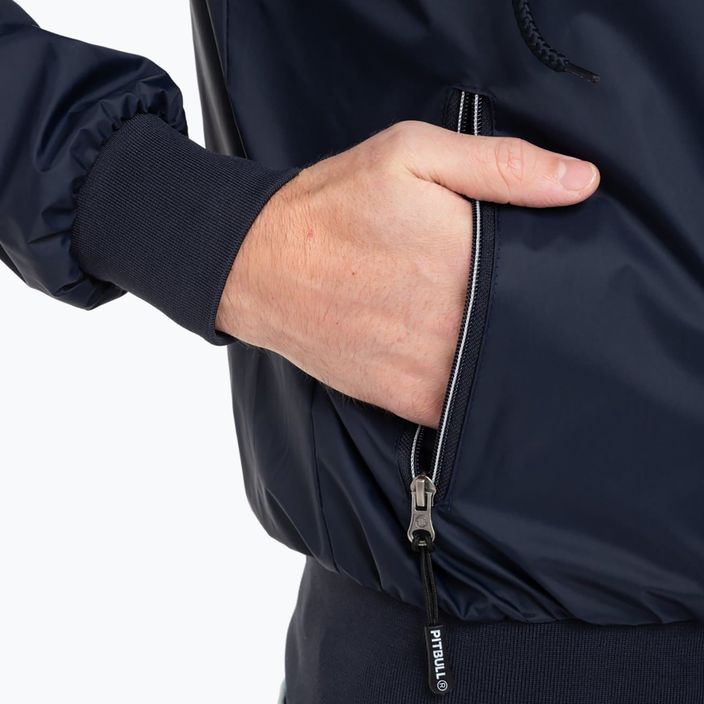 Pánska nylonová bunda s kapucňou Pitbull West Coast Athletic dark navy 4