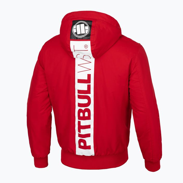 Pánska zimná bunda Pitbull West Coast Cabrillo Hooded red 4