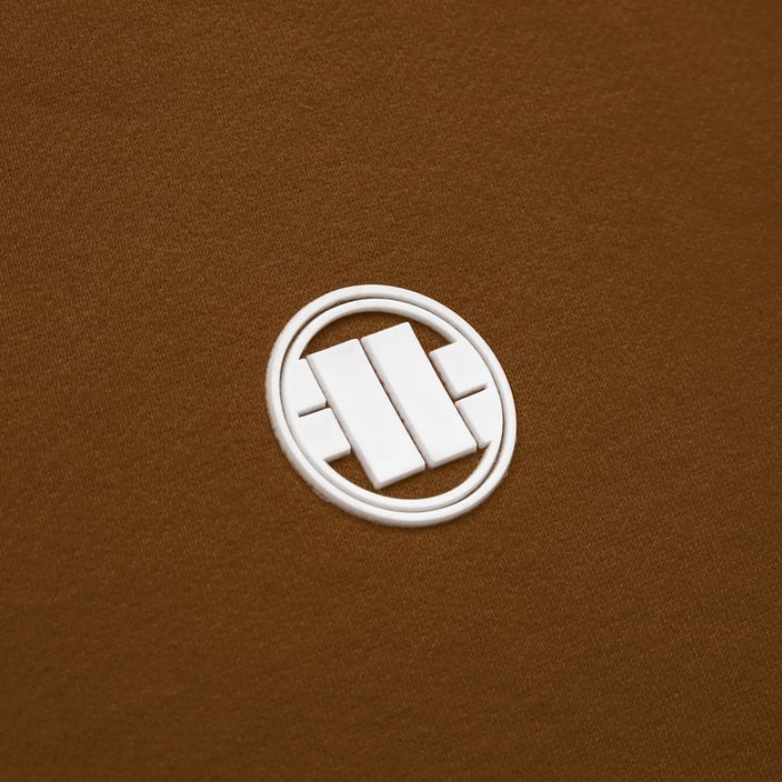 Pánska mikina Pitbull West Coast Hooded Small Logo brown 3