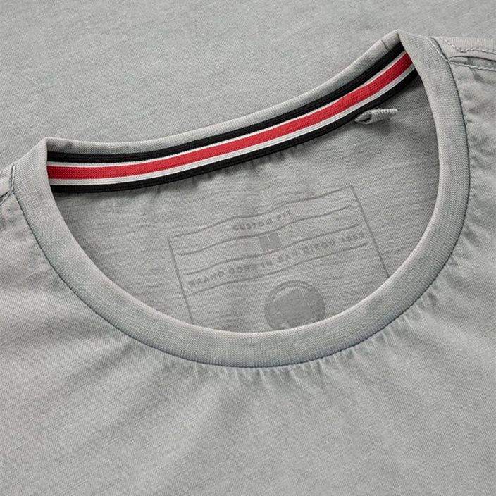 Pánske tričko Pitbull West Coast T-Shirt Small Logo Denim Washed 190 grey/melange 3