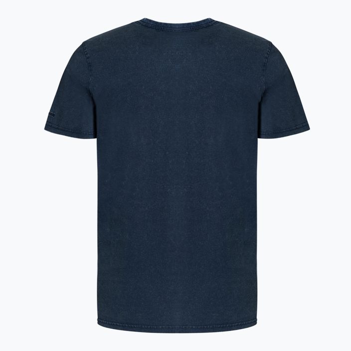 Pánske tričko Pitbull West Coast T-Shirt Small Logo Denim Washed 190 dark navy 2