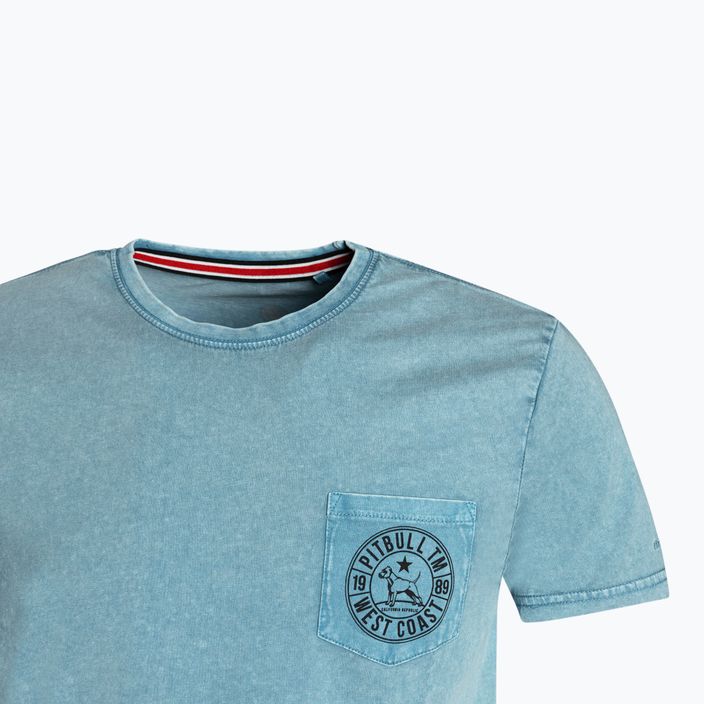 Pánske tričko Pitbull West Coast T-Shirt Circle Dog light blue 3