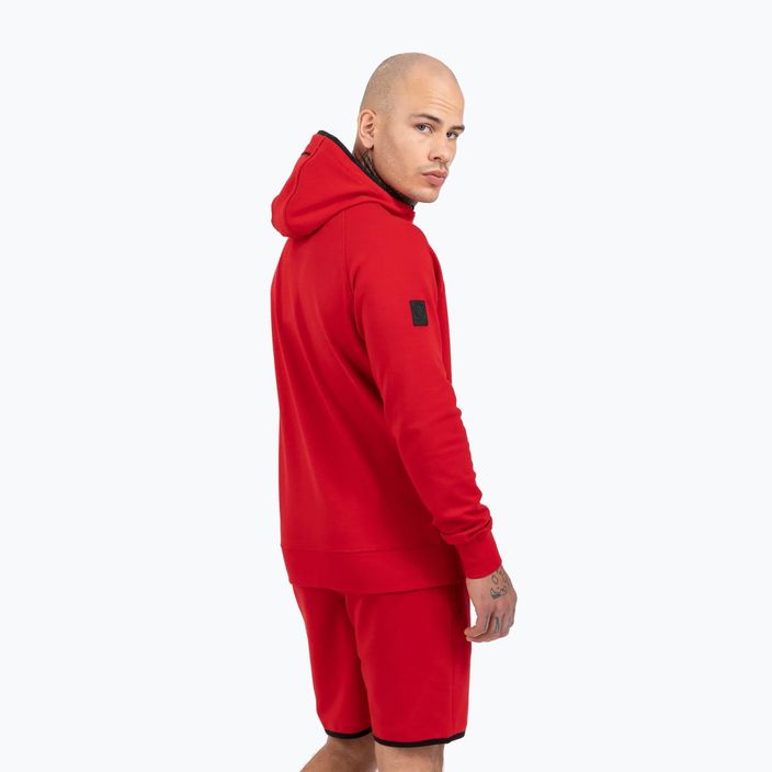 Pánska mikina Pitbull West Coast Skylark Hooded Sweatshirt red 3