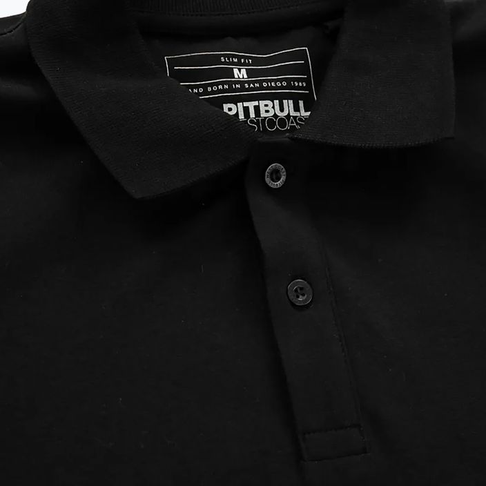 Pánske polo tričko Pitbull West Coast Polo Jersey Small Logo 210 GSM black 3