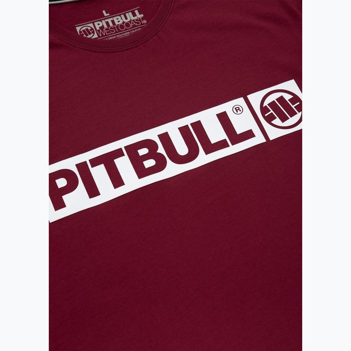 Pánske tričko Pitbull West Coast Hilltop burgundy 3