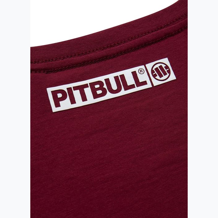 Pánske tričko Pitbull West Coast Hilltop burgundy 5