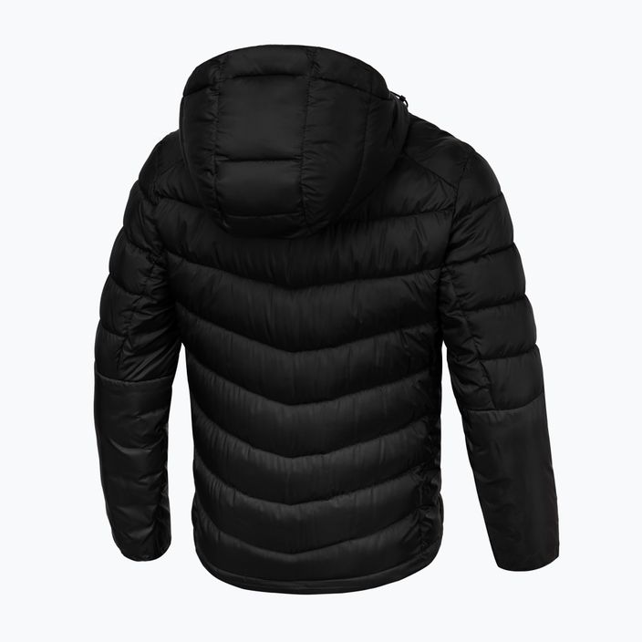 Pitbull West Coast pánska zimná bunda Evergold Hooded Padded black/black 5