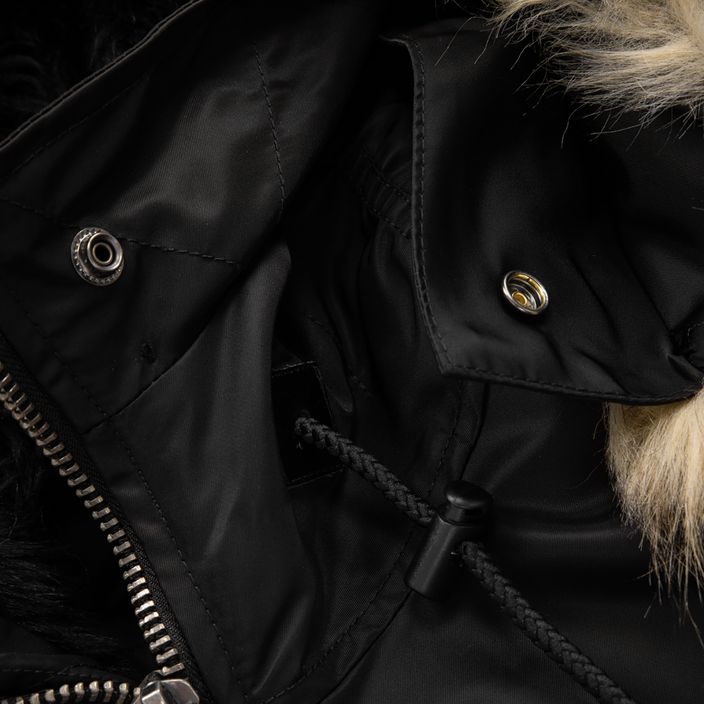 Pánska zimná bunda Pitbull West Coast Harvest Bomber s kapucňou čierna 8