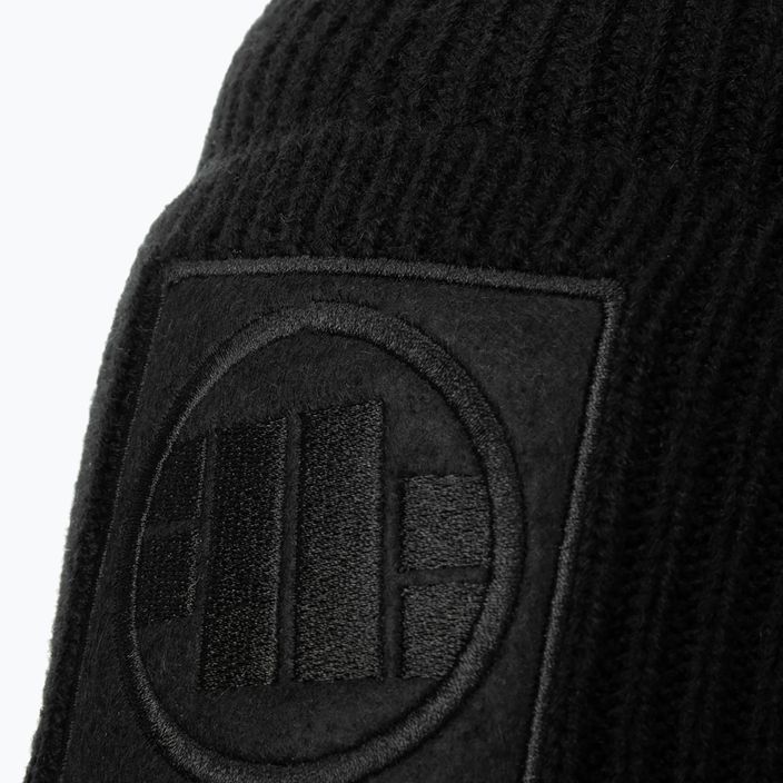 Pitbull West Coast Beanie Logo Single Layer Cuff zimná čiapka čierna 3