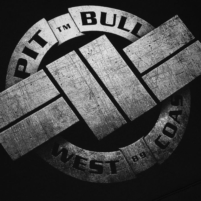 Pánska mikina s kapucňou Pitbull West Coast Steel Logo black 4