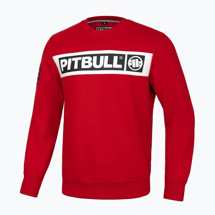 Pánska mikina Pitbull Sherwood Crewneck červená 4