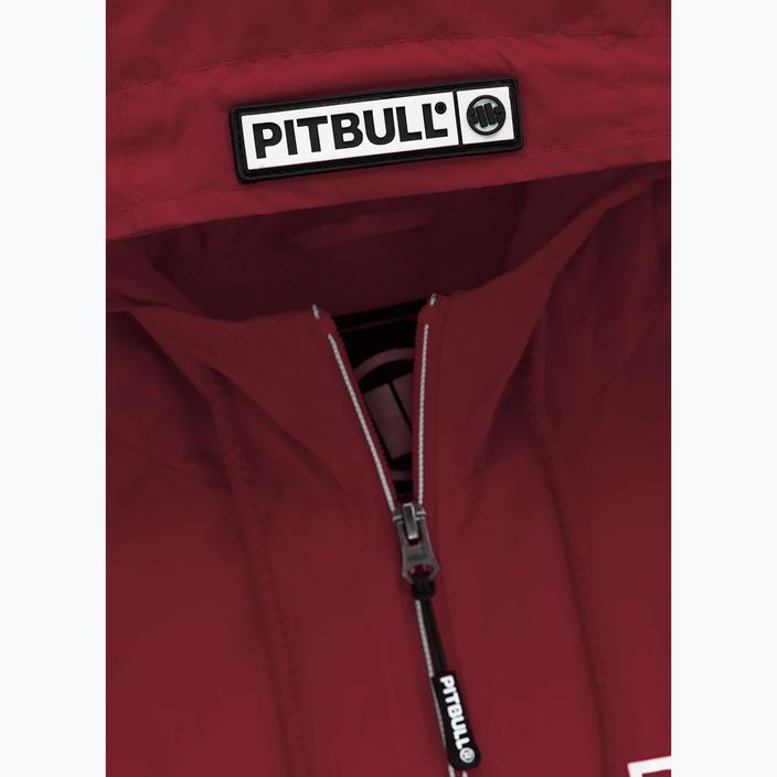 Pánska bunda Pitbull West Coast Athletic Logo Hooded Nylon burgundy 4