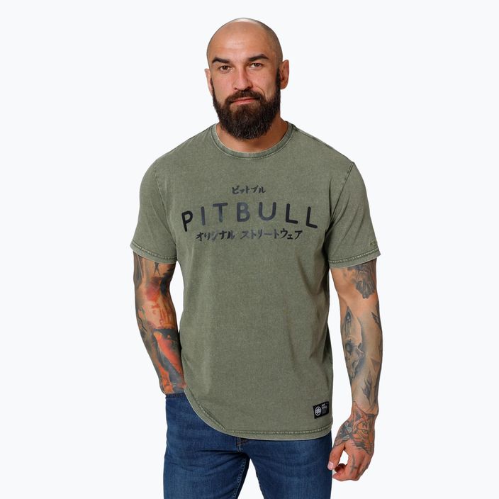 Pánske tričko Pitbull West Coast Bravery olive