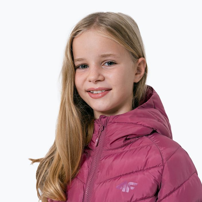 Detská páperová bunda 4F ružová HJZ22-JKUDP003 2