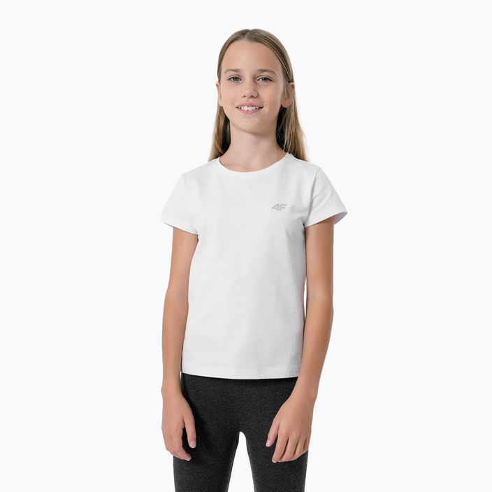 Detské tričko 4F biele HJZ22-JTSD001