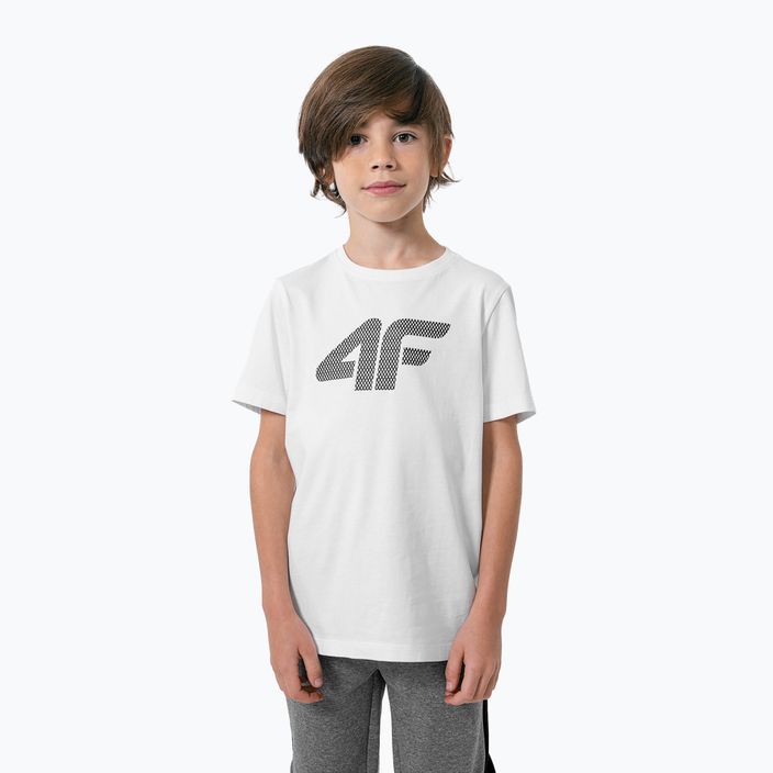 Detské tričko 4F biele HJZ22-JTSM002