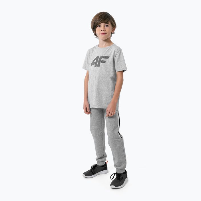 Detské tričko 4F sivé HJZ22-JTSM002 2