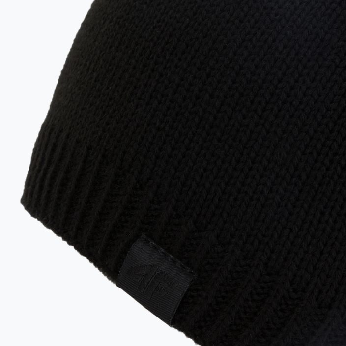 Dámska zimná čiapka 4F čierna H4Z22-CAD009 3