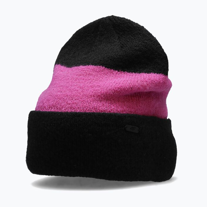 Dámska zimná čiapka 4F black-pink H4Z22-CAD011 4